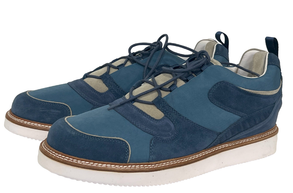 NEW MARCUS ALEXANDER DUSTY BLUE SAGE BARLOW LOW TOP SNEAKERS SHOES SIZE 10